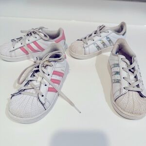 2 PAIRS Toddler Girls Adidas Size 10